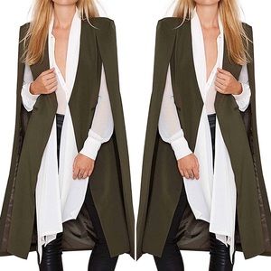 NWT Open Front Cape Duster Coat Blazer